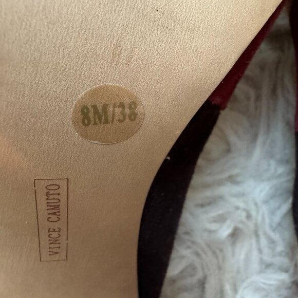 Vince Camuto color block suede heel Size 8 - Picture 7 of 16
